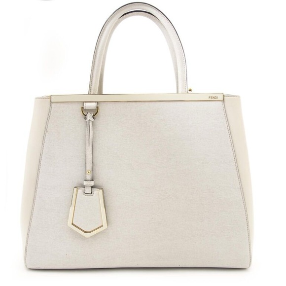 Fendi 2jours White Tote Bag - Picture 1 of 11